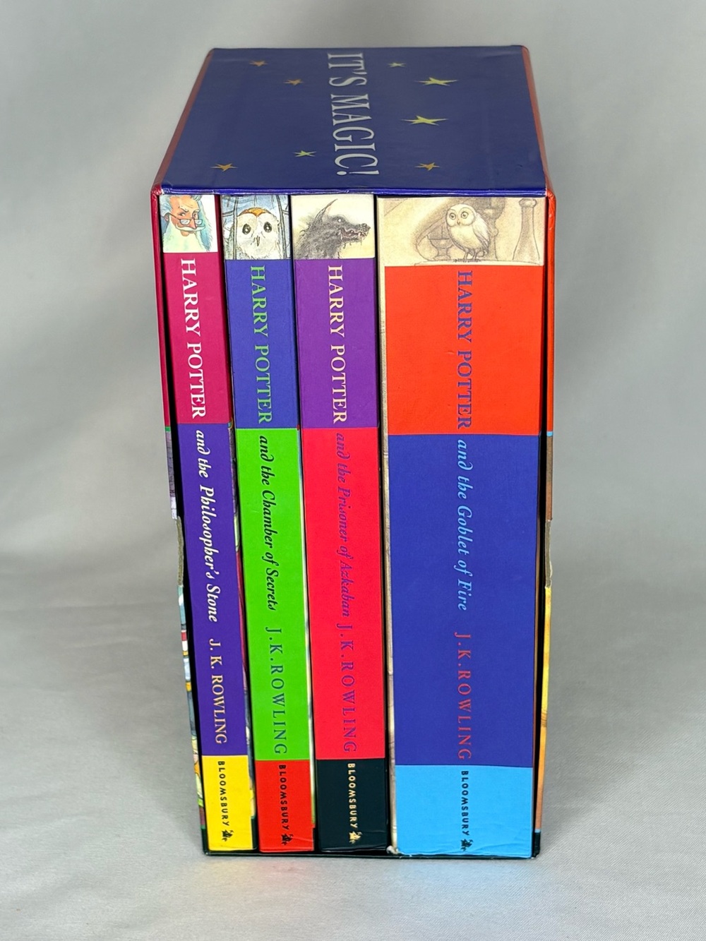 Vintage 2000 Bloomsbury Harry Potter and the Philosopher’s Stone 4 Book Box Set